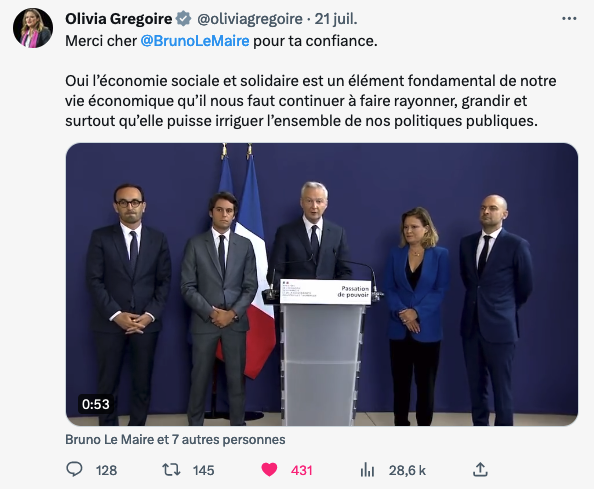 Olivia Grégoire tweet